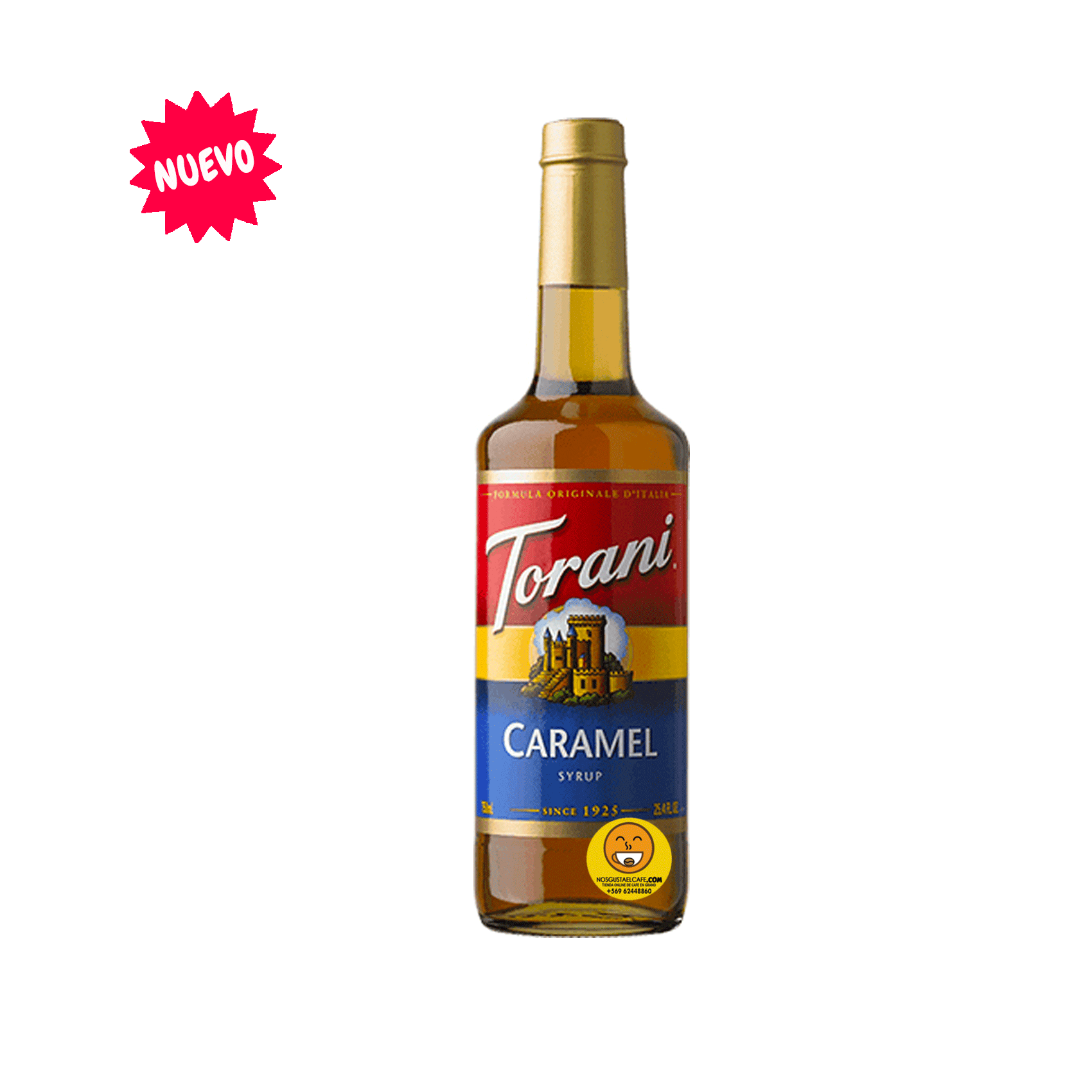 Syrup Torani sabor Caramelo, botella de 750 ml