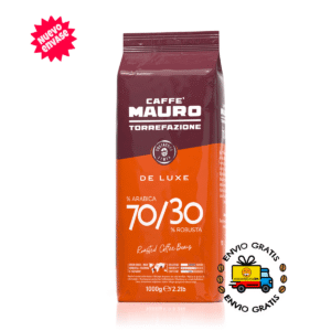 Café italiano Mauro De Luxe en grano, 1 Kilo en grano entero