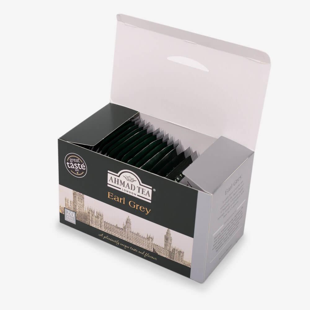 Té inglés Ahmad variedad Earl Grey, caja de 20 bolsas - Image 2