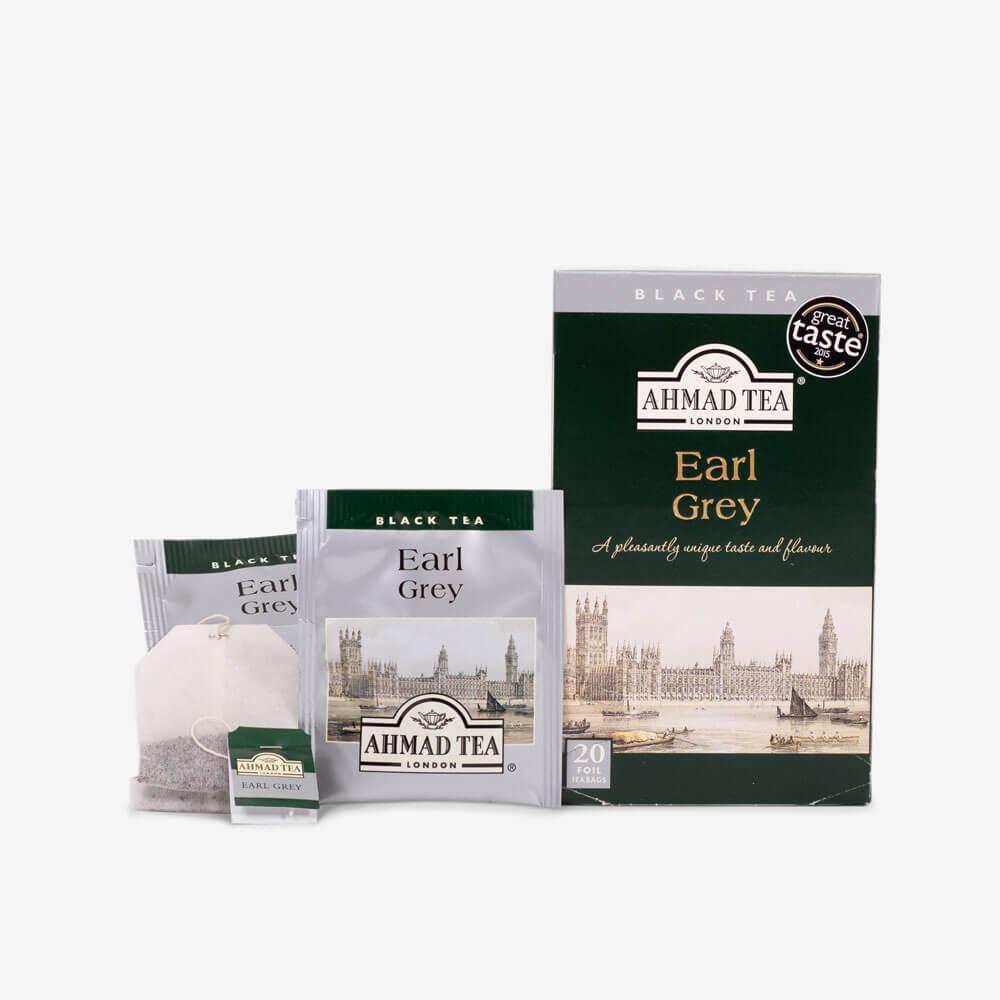 Té inglés Ahmad variedad Earl Grey, caja de 20 bolsas - Image 3