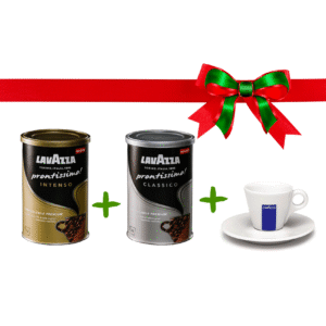 Pack de dos variedades de café italiano instantáneo Lavazza + Taza Espresso Lavazza