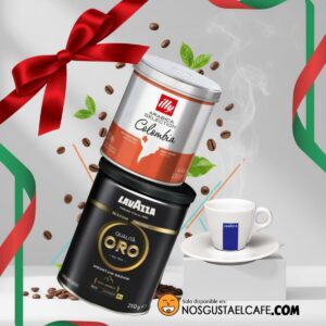 Pack italianos Premium molidos: Lavazza + Illy + taza espresso