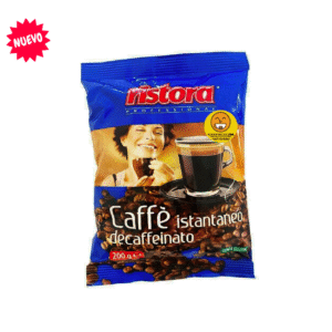 Café Italiano Descafeinado Instantáneo soluble Ristora, bolsa de 200 grs