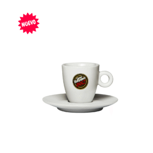 Taza de café tamaño espresso Vergnano, porcelana blanca, 60 ml