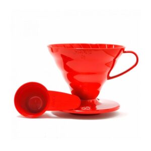 Dripper Hario V60 02 Acrílico Rojo