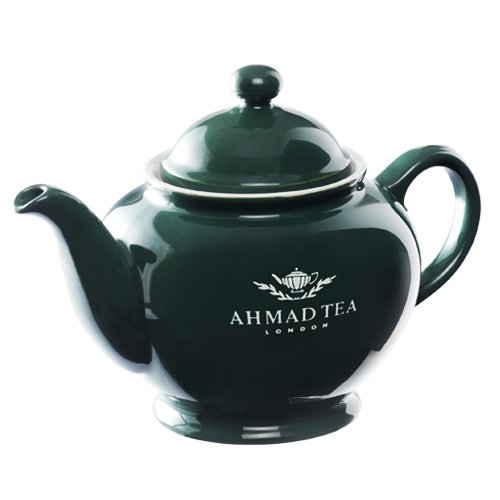 Tetera de porcelana marca inglesa Ahmad Tea, modelo classic de burbuja 400cc, color verde - Image 2