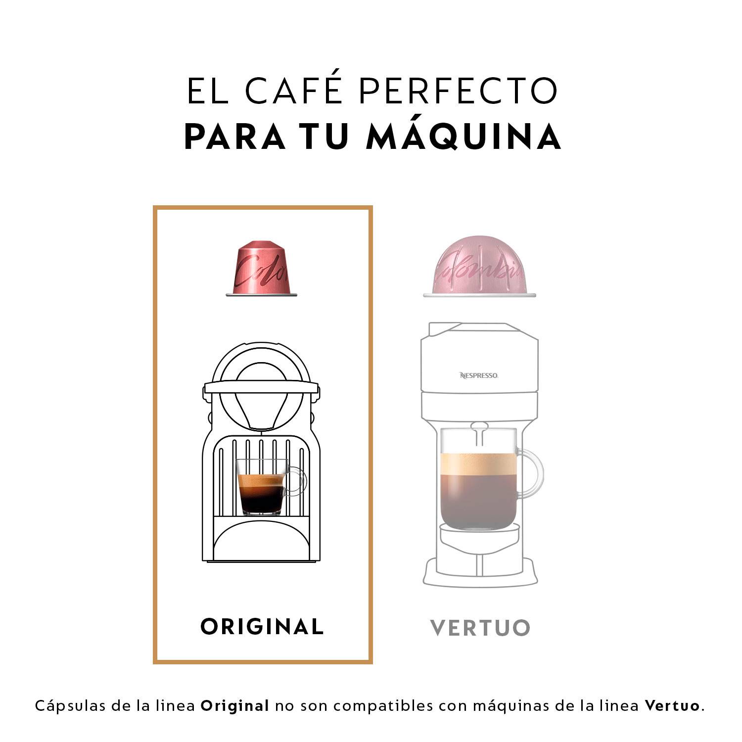 Cafetera Nespresso Inissia Negra 0,7 litros + Espumador Aeroccino + pack 40 cápsulas Kimbo - Image 4