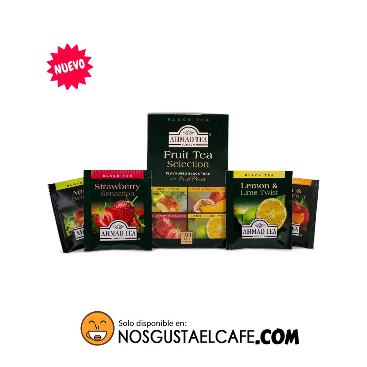 Té inglés Ahmad, Fruit Selection, 20 bolsas