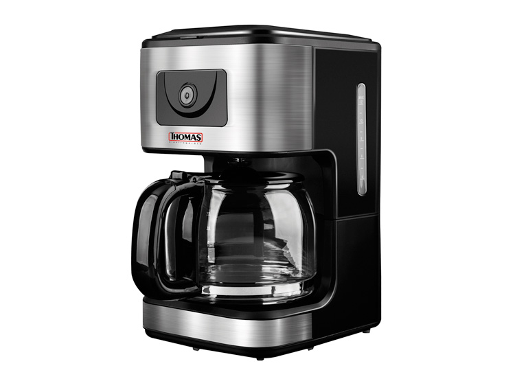 Cafetera eléctrica de goteo Thomas TH-138i, canasta filtro, capacidad para 12 tazas, 900Watts