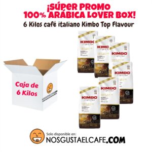Promoción 6 Kilos de café italiano Kimbo Top Flavour, en grano
