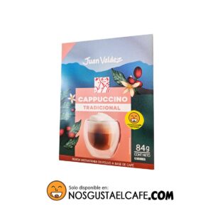 Café cappuccino instantáneo tradicional Juan Valdez, 6 sobres