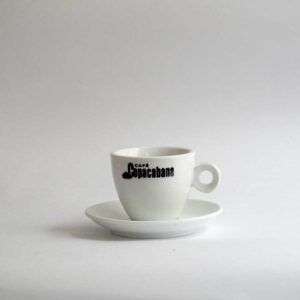 Taza icappuccino Copacabana, porcelana blanca