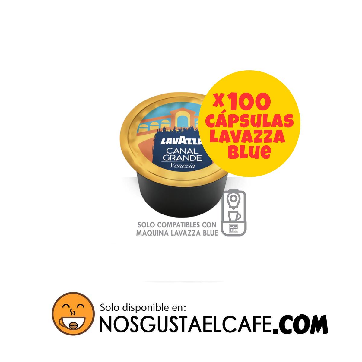 Pack 100 cápsulas para máquina Lavazza Blue, Canal Grande Venezia