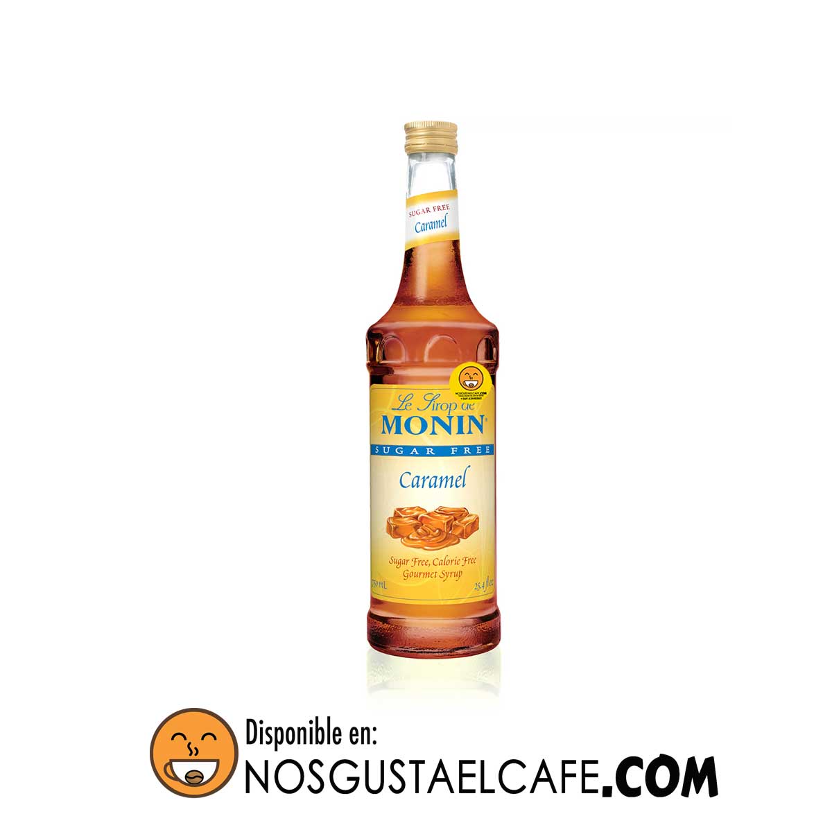 Syrup Monin sabor caramelo sin azúcar 750ml