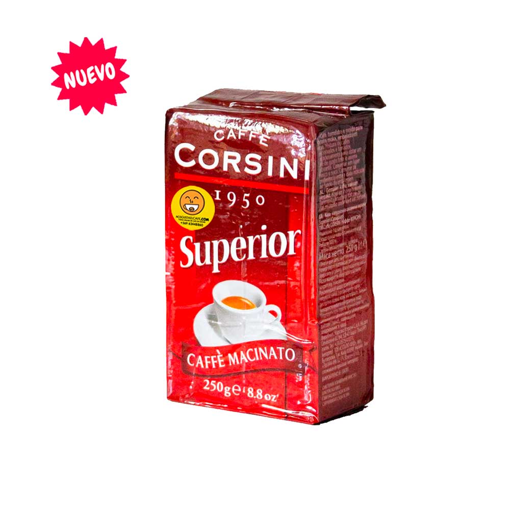 Café italiano Corsini Superior, molido, 250 grs.