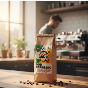 Don Espresso, café de Especialidad, baja acidez, 1 Kg., en grano