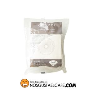 100 Filtros de papel Origami CUP2, compatibles con dripper Hario V60 01