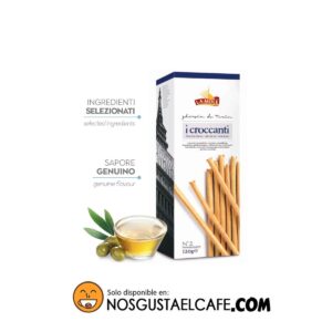 Grissini italiano La Mole croccanti, Aceite de Oliva, 120g