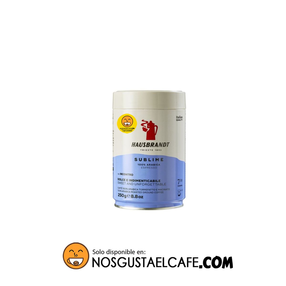 Café Hausbrandt Sublime Espresso, molido, lata 250 grs.