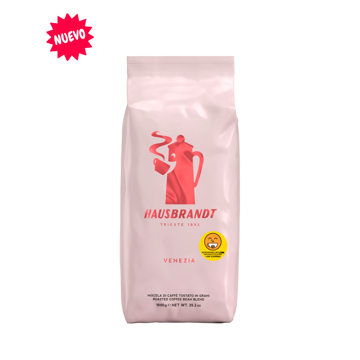 Café italiano Hausbrandt Venezia Espresso, grano entero, 1 kilo