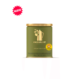 Hausbrandt Espresso descafeinado 100% arábica, grano molido, 250 gramos, en lata