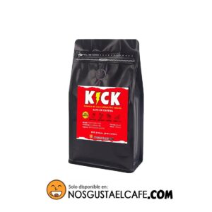Café doble cafeína ⚡️KICK, 100% Fine Robusta, 83 pts. 500 grs. grano entero