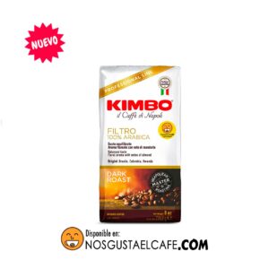 Café italiano Kimbo Filtro  100% Arábica Dark Roast, 226 grs. molido