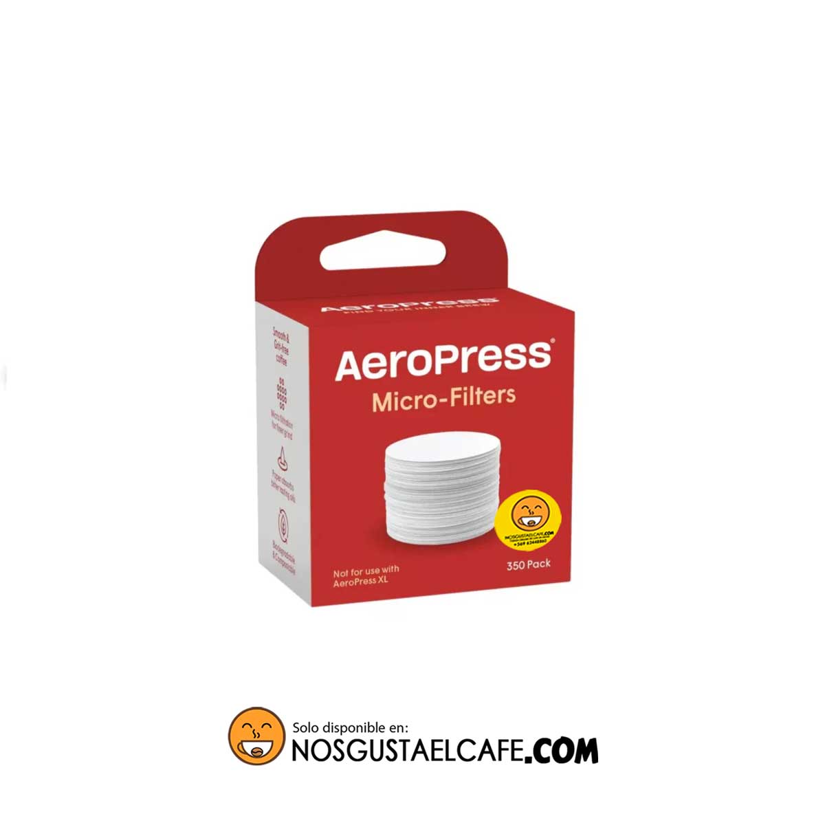 Microfiltros AeroPress, 350 unidades