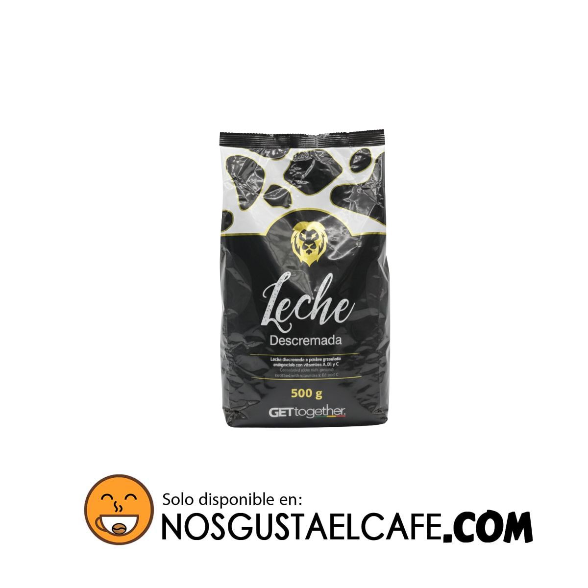 Leche granulada descremada Milky, envase 500 grs.