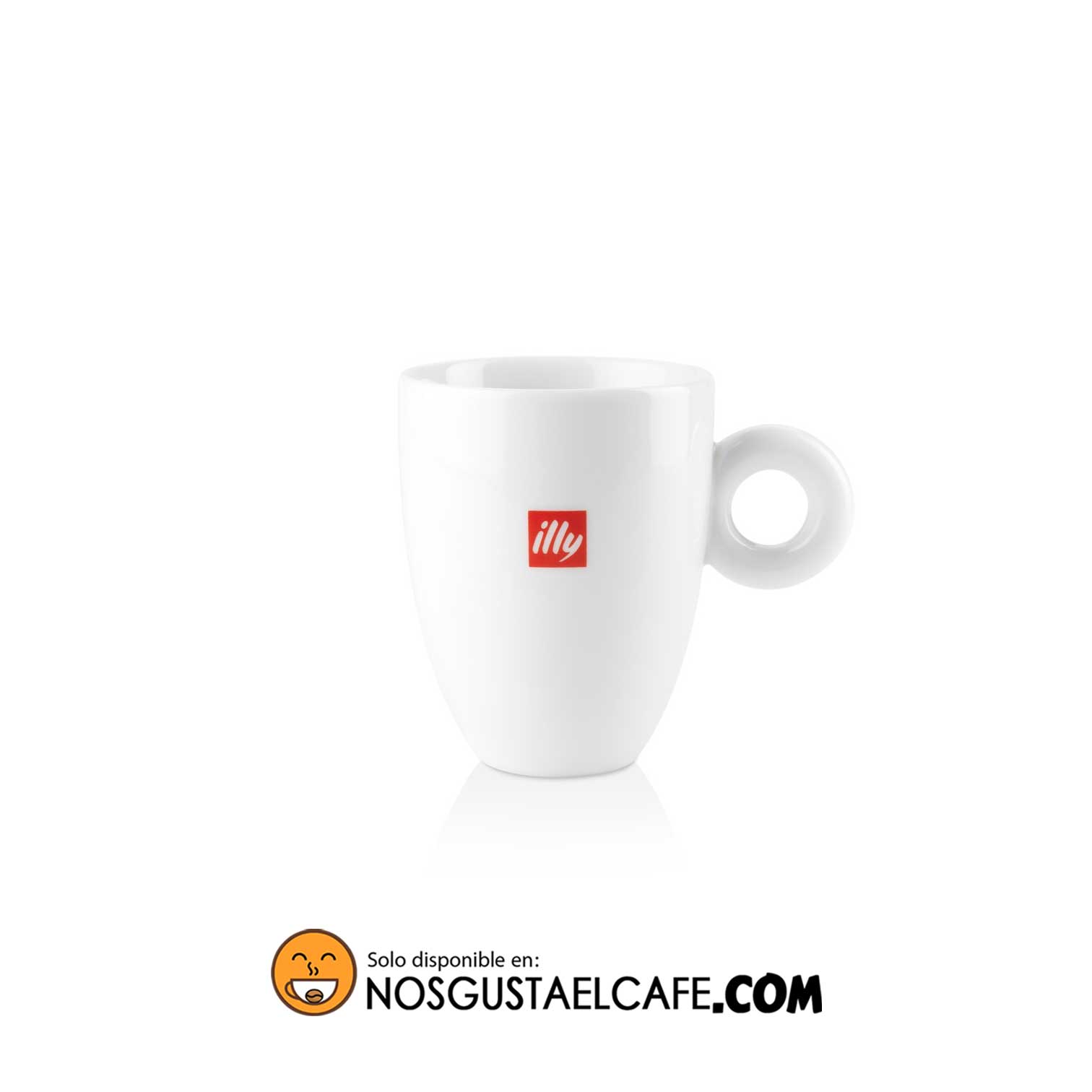 Tazón Mug Illy cerámica blanca
