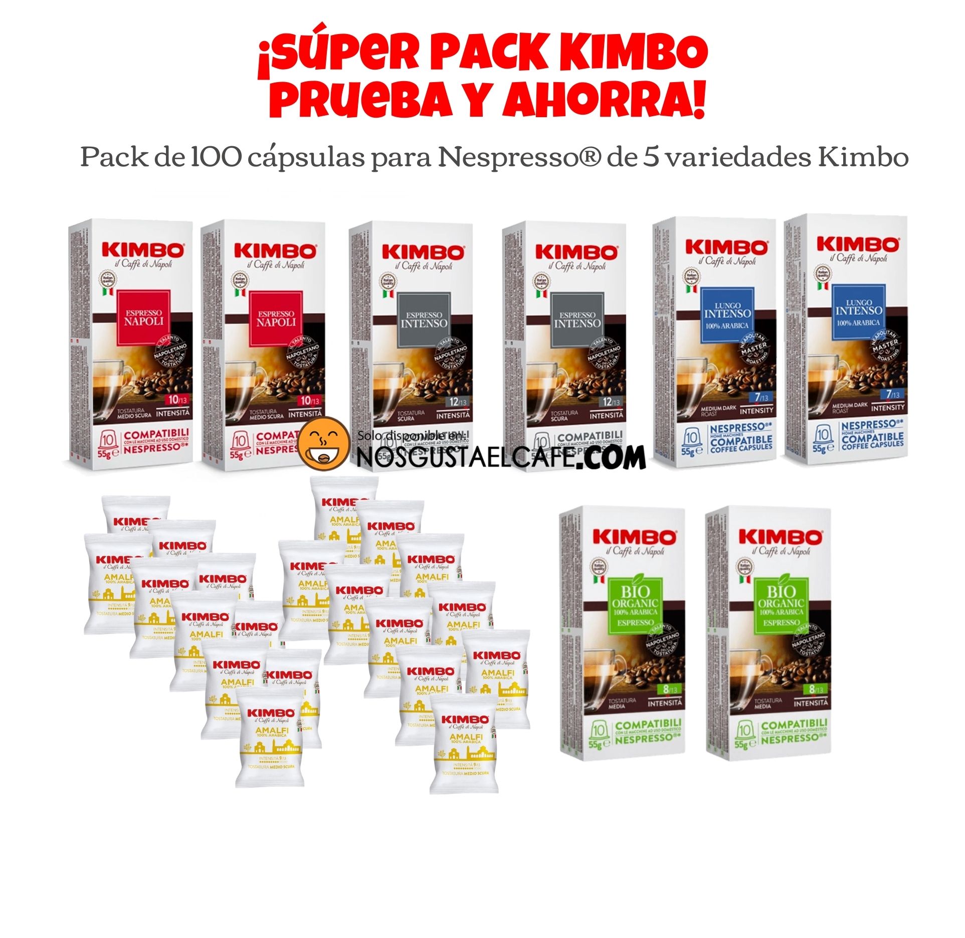 Pack 100 Cápsulas Kimbo Nespresso® Compatibles