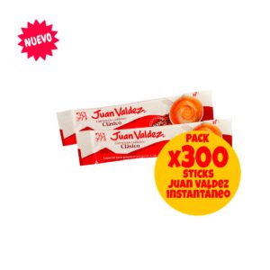 300 Sticks Café Juan Valdez Clásico Instantáneo Liofilizado