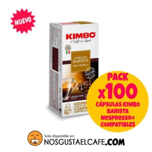 Pack 100 Cápsulas Kimbo Barista Nespresso® Compatibles