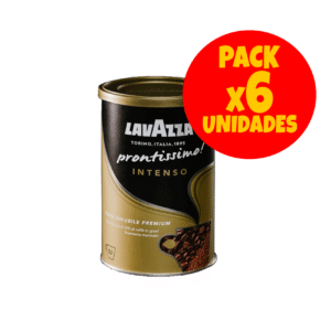 Pack 6x café Italiano soluble Lavazza Prontissimo Intenso en lata