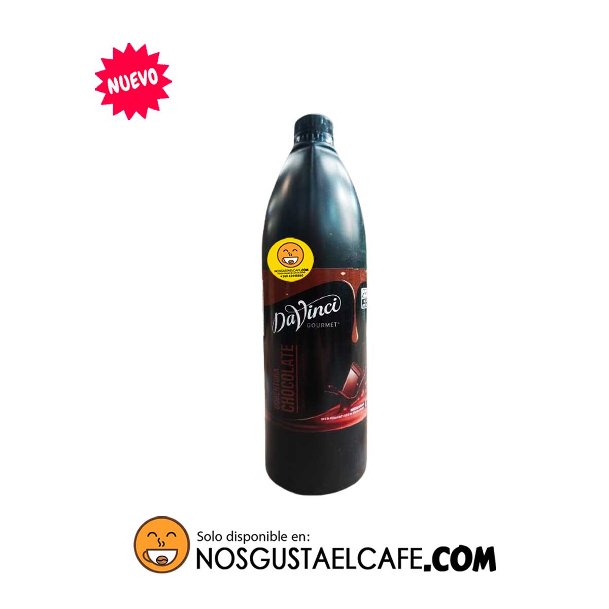 Salsa Saborizante Gourmet Da Vinci sabor chocolate, 1 litro