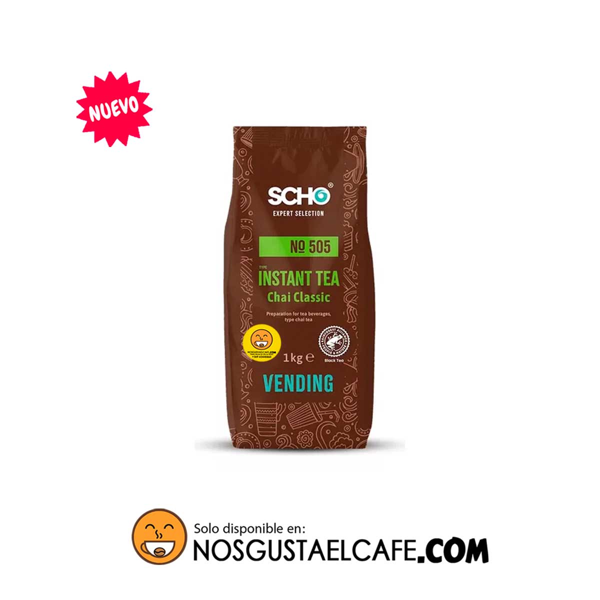 Mezcla Chai Latte instantánea Scho, 1 Kg, en polvo