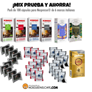 Pack Mix 100 Cápsulas Marcas Premium Nespresso® compatibles