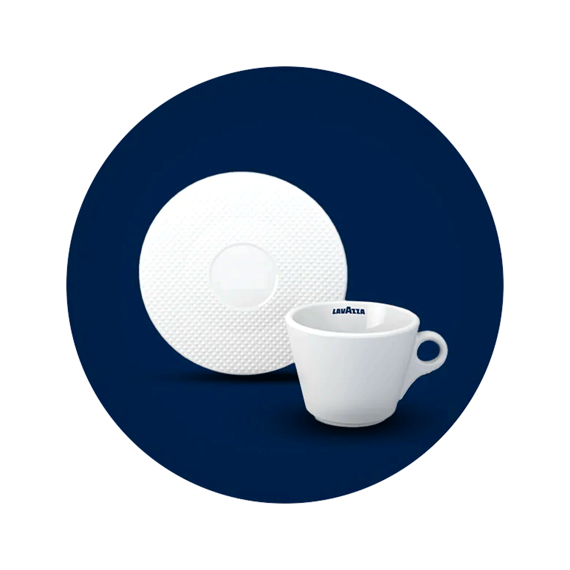 Taza Lavazza importada de Italia, tamaño cappuccino edición Premium Collection, porcelana blanca - Image 3