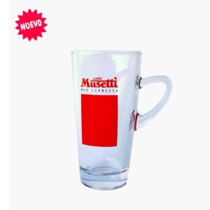 Exclusivo Slim Mug Musetti Mio Espresso, vidrio transparente, capacidad 3201