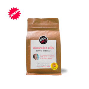 Cafe italiano Vergnano Women in Coffee, 100% arábica, grano entero, 250 grs