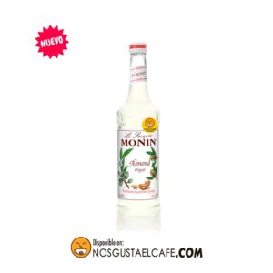 Syrup Monin sabor almendra, botella de 750 ml