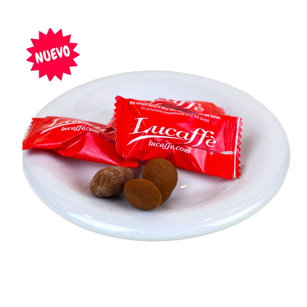 Pack 50 Almendras Lucaffè tostadas bañadas con chocolate - Image 3
