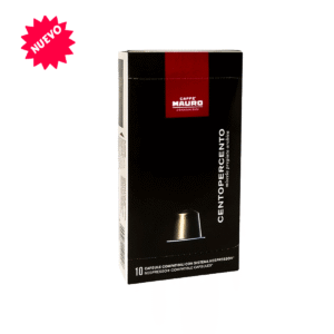 Cápsulas Caffè Mauro Centopercento compatibles con Nespresso®, caja de 10 unidades