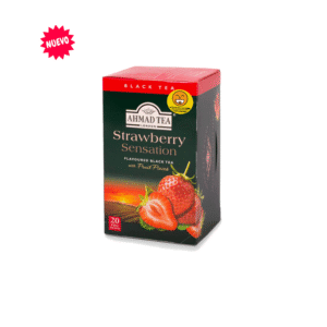 Té Ahmad sabor Fresa/Strawberry Sensation Fruit, caja de 20 bolsas