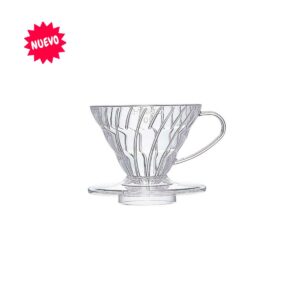 Dripper Hario V60 01 Acrílico transparente