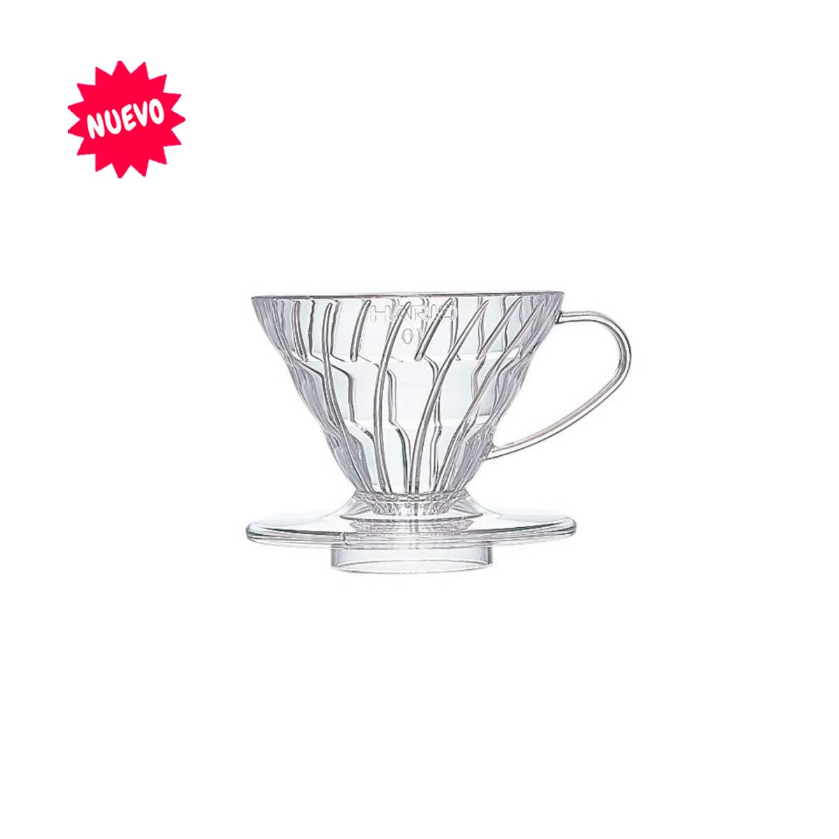 Dripper Hario V60 01 Acrílico transparente