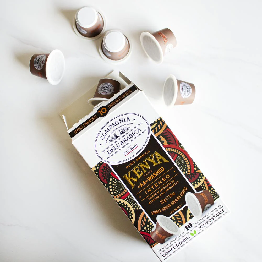 10 cápsulas Nespresso® compatibles Corsini Compagnia Dell’a arabica Kenya - Image 2