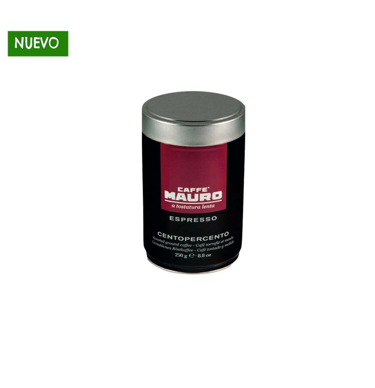 Café Mauro Centopercento 100% arábica, 250 gramos, molido