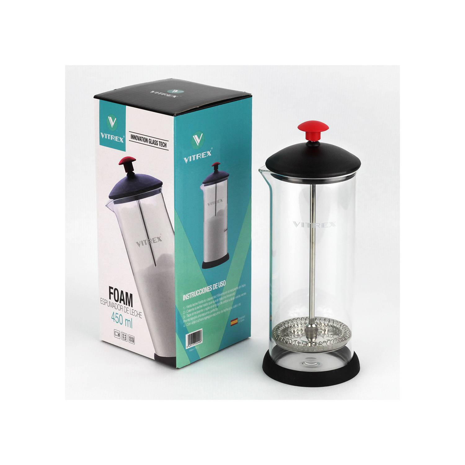 Cappuccinador manual Foam, Vitrex 450 ml - Image 3