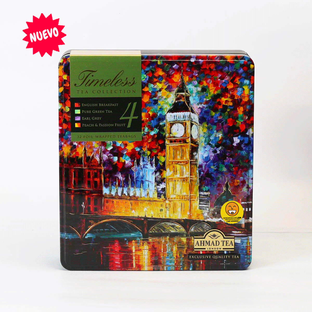 Caja Timeless Tea Collection, Ahmad edición exclusiva, 32 bolsitas individuales
